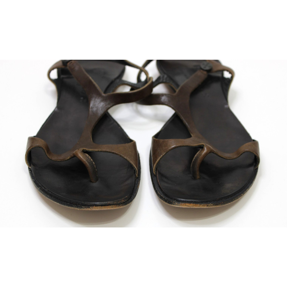 Cydwoq Vintage Leather Flats Slip On Sandals Shoes 36 USA - Picture 3 of 8